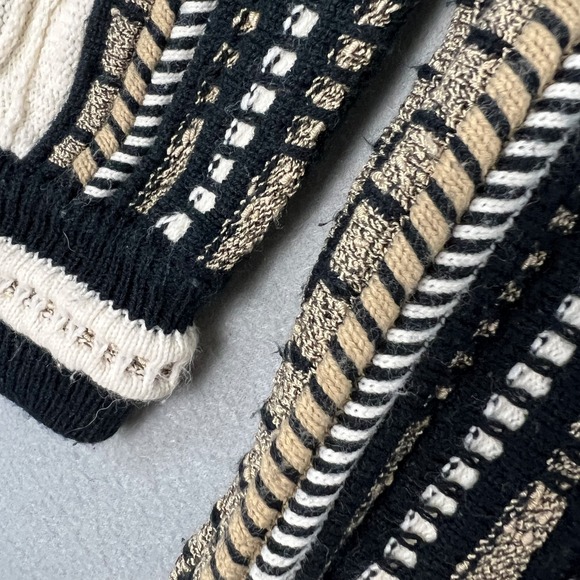 VTG‎ Alan Stuart Sweater Fits Medium Cosby Biggie Textured 1990s 3D Knit Korea - Picture 4 of 9